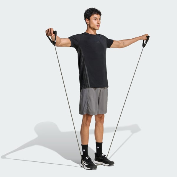 Short Hombre Workout Essentials Base Tejidos Gris