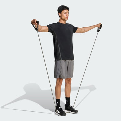 Short Hombre Workout Essentials Base Tejidos Gris