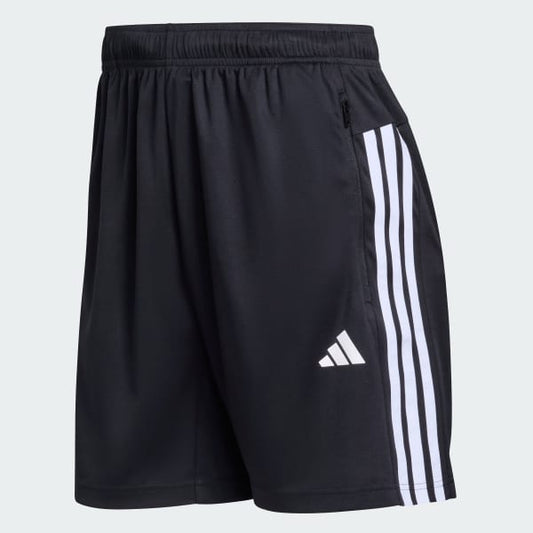 Short Hombre Workout Essentials Base 3 Tiras Piqué 9 Pulgadas Negro