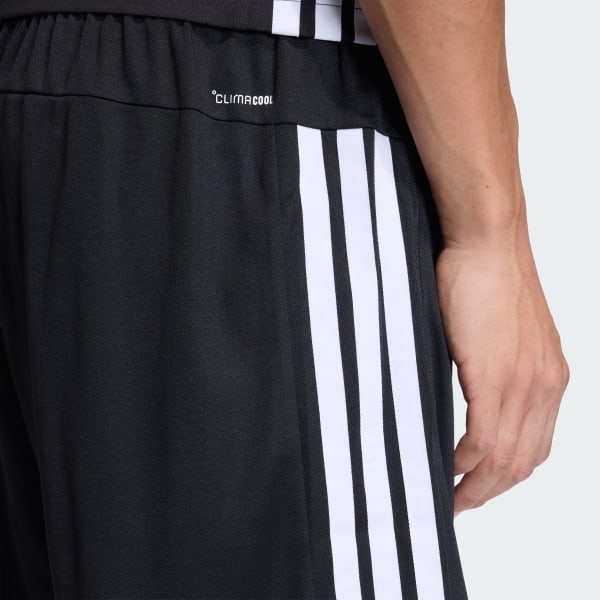 Short Hombre Workout Essentials Base 3 Tiras Piqué 9 Pulgadas Negro