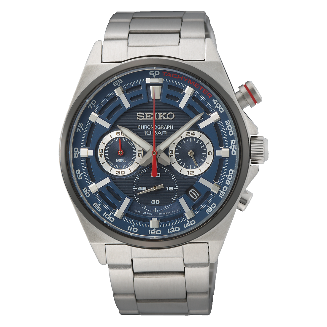 Reloj Hombre Conceptual Plateado