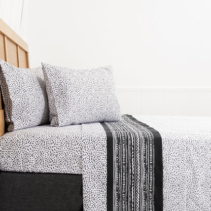 Sabana King 144 Hilos Estampado Geometric