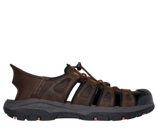 Sandalia Hombre Con Elastico Chocolate