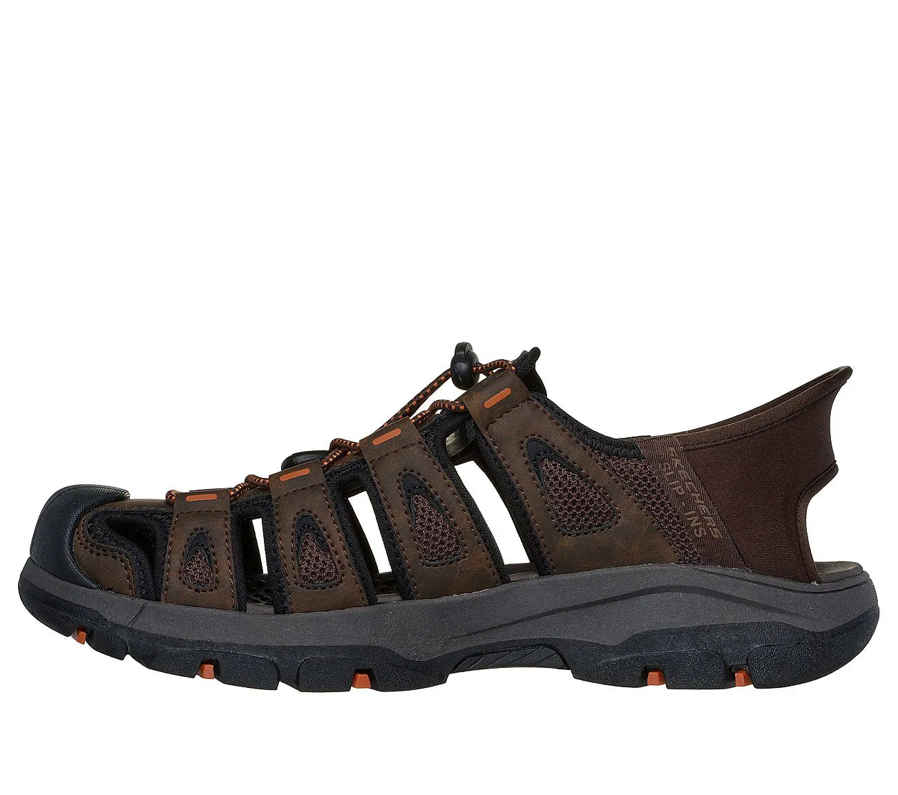 Sandalia Hombre Con Elastico Chocolate