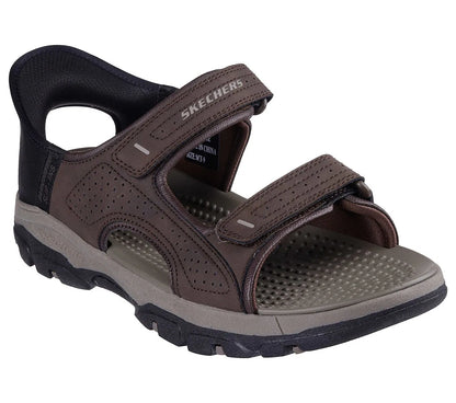 Sandalia Hombre Con Velcro Chocolate
