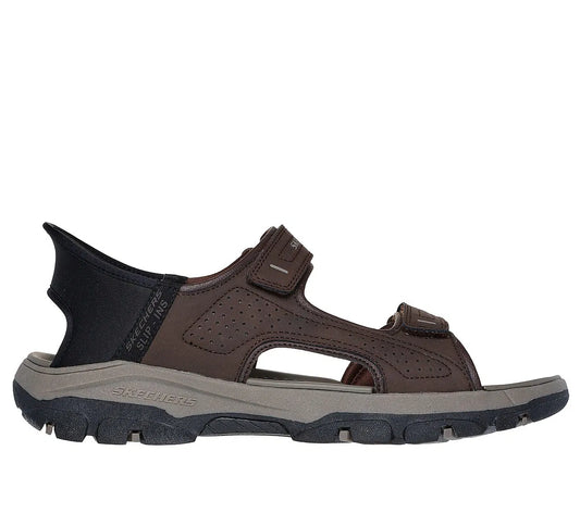 Sandalia Hombre Con Velcro Chocolate
