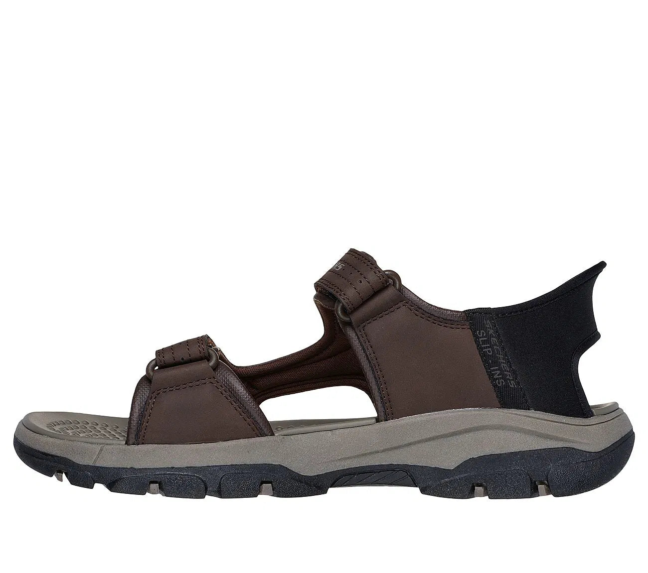 Sandalia Hombre Con Velcro Chocolate