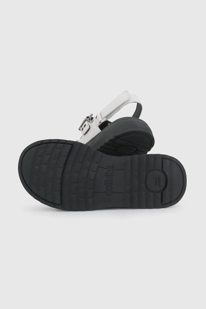 Sandalia Niña Con Plataforma y Tachas Blanco