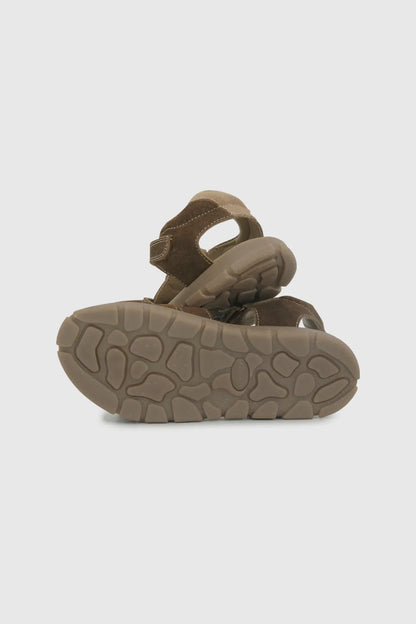 Sandalia Niño De Cuero Café