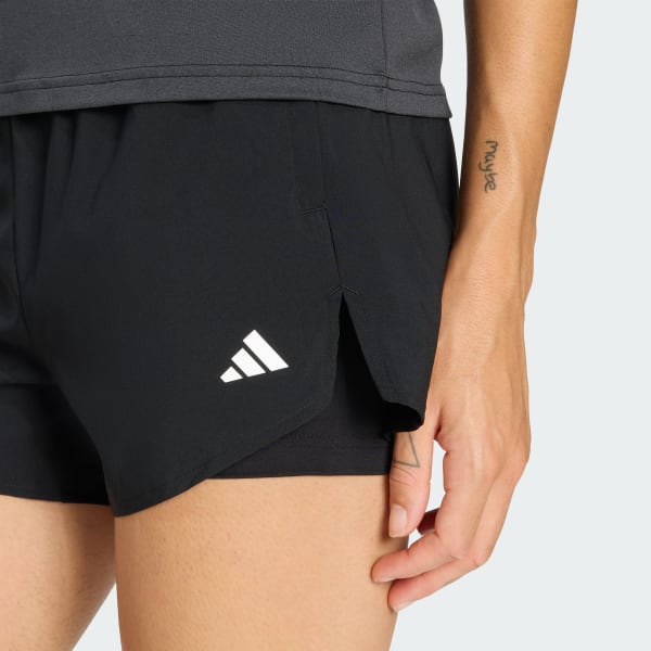 Short Mujer 2 en 1 Workout Essentials Negro