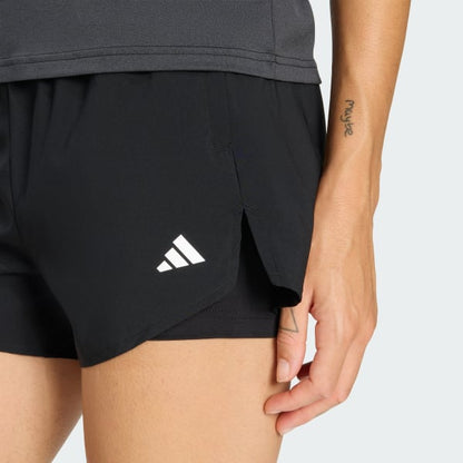 Short Mujer 2 en 1 Workout Essentials Negro