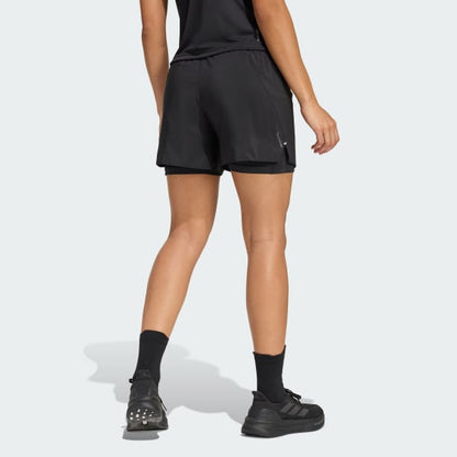 Short Mujer 2 en 1 adi365 Running Essentials Negro