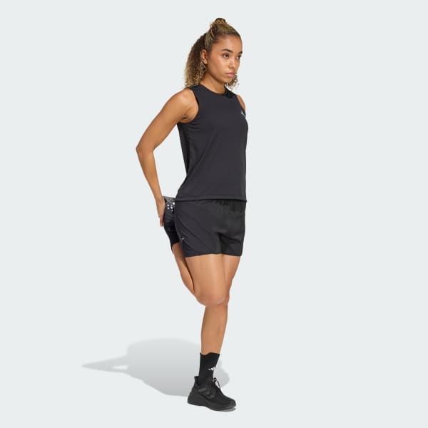 Short Mujer 2 en 1 adi365 Running Essentials Negro