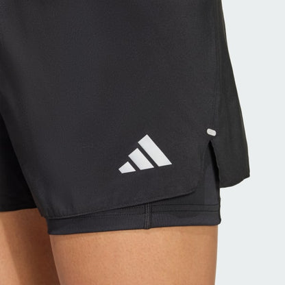 Short Mujer 2 en 1 adi365 Running Essentials Negro