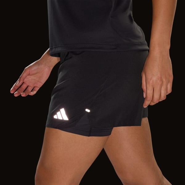 Short Mujer 2 en 1 adi365 Running Essentials Negro