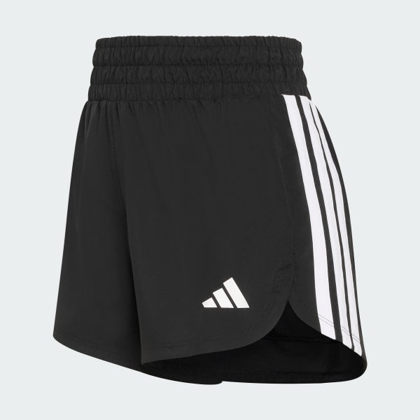 Short Mujer Pacer de Entrenamiento Tejidos con Tiro Alto Negro