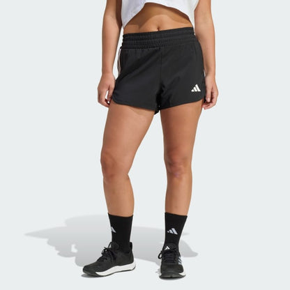 Short Mujer Pacer de Entrenamiento Tejidos con Tiro Alto Negro