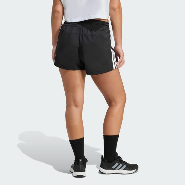 Short Mujer Pacer de Entrenamiento Tejidos con Tiro Alto Negro