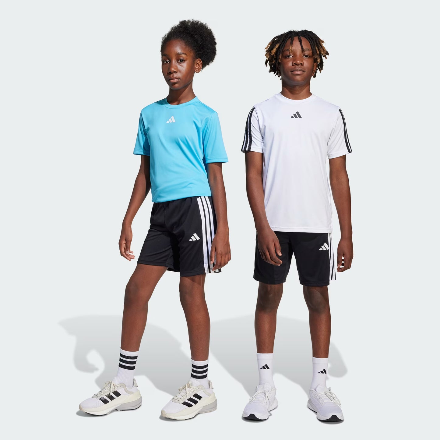 Shorts Niño Train Essentials 3 Tiras Black / White