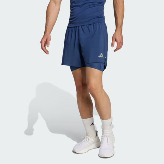 Short Hombre adi365 Running Essentials 2 en 1 Azul