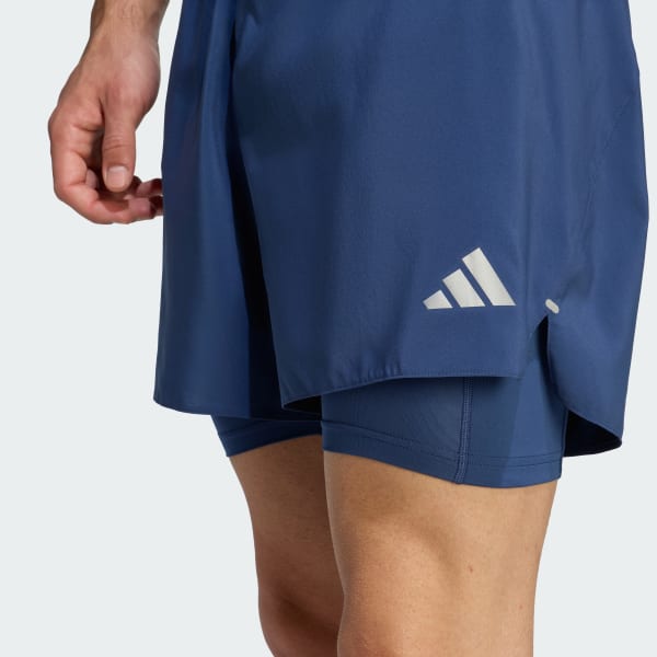 Short Hombre adi365 Running Essentials 2 en 1 Azul