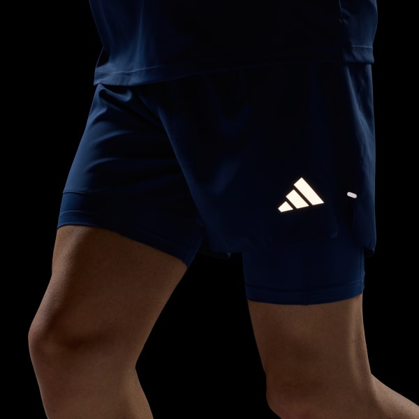 Short Hombre adi365 Running Essentials 2 en 1 Azul