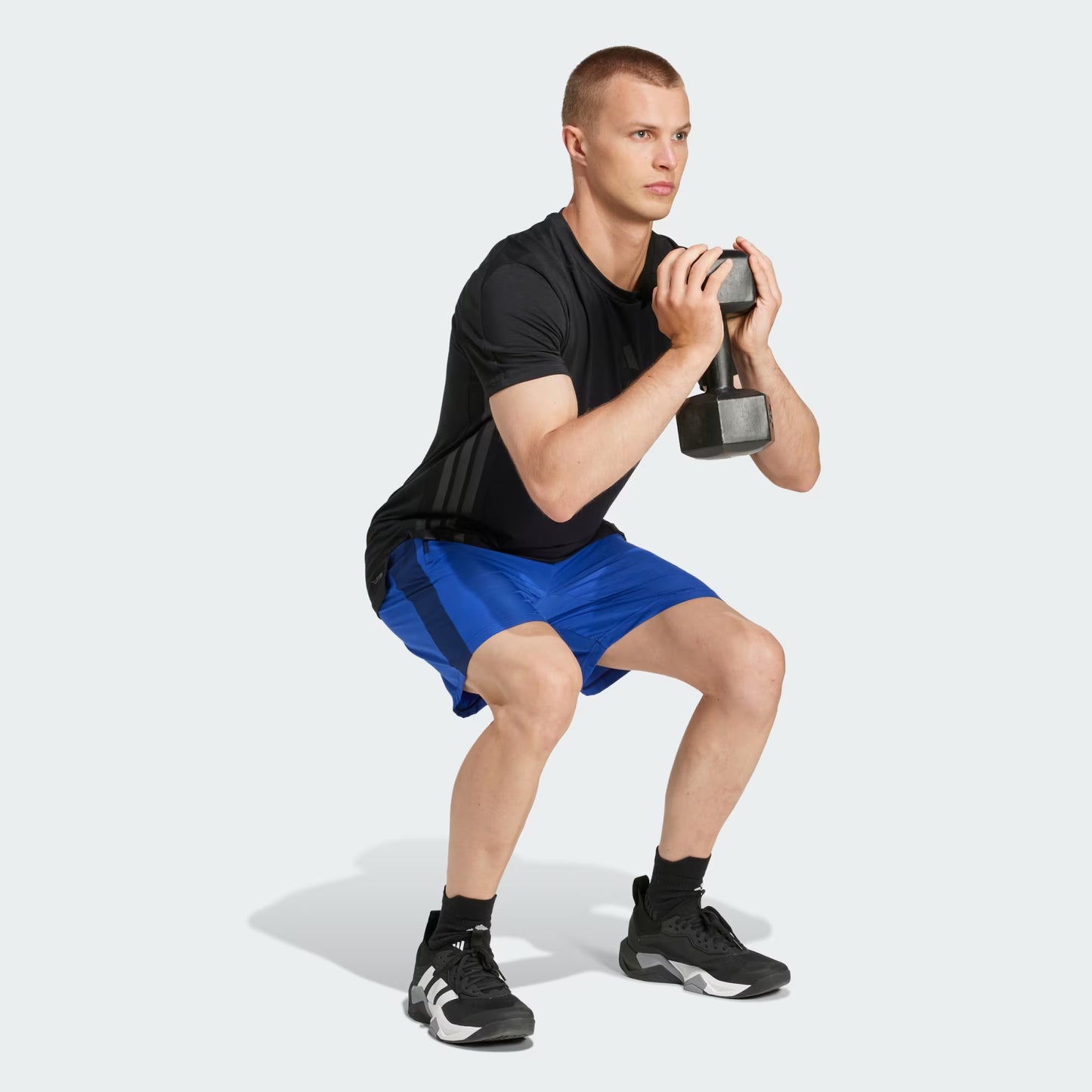 Shorts Hombre Tejidos Mélange Train Essentials Dark Blue Melange