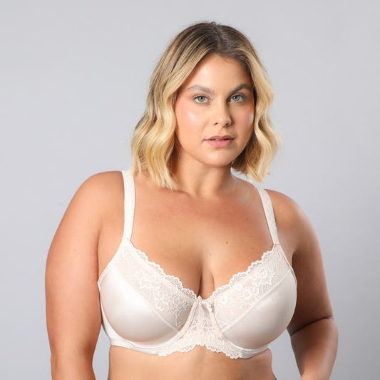 Sosten Mujer Copa Minimizer Blonda Beige