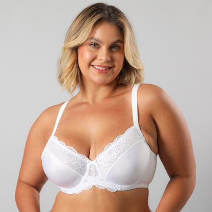 Sosten Mujer Copa Minimizer Blonda Blanco