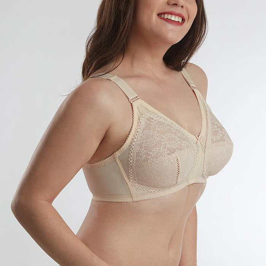 Sosten Mujer Encaje Laminado Beige