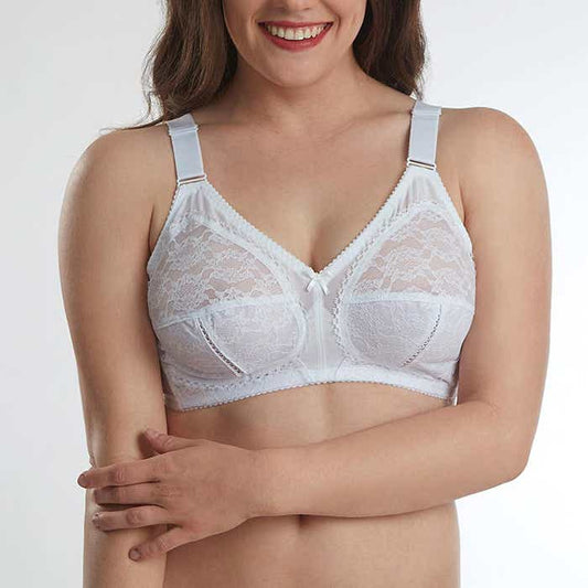 Sosten Mujer Encaje Laminado Blanco