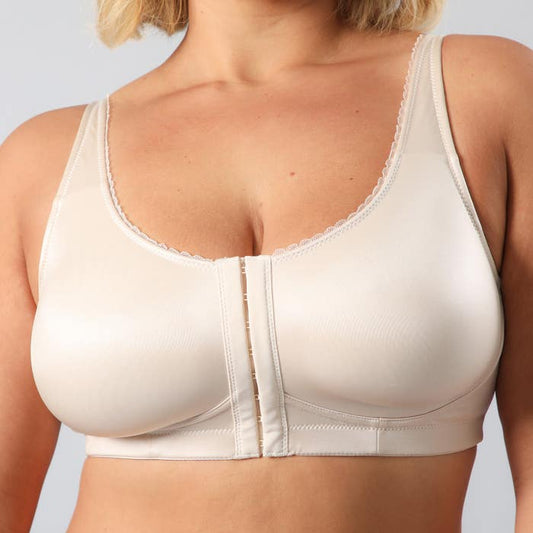 Sosten Mujer Mastectomia Microfibra Beige