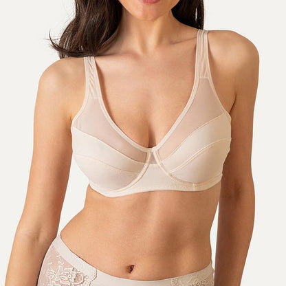 Sosten Mujer Micro Simplex Malla Beige