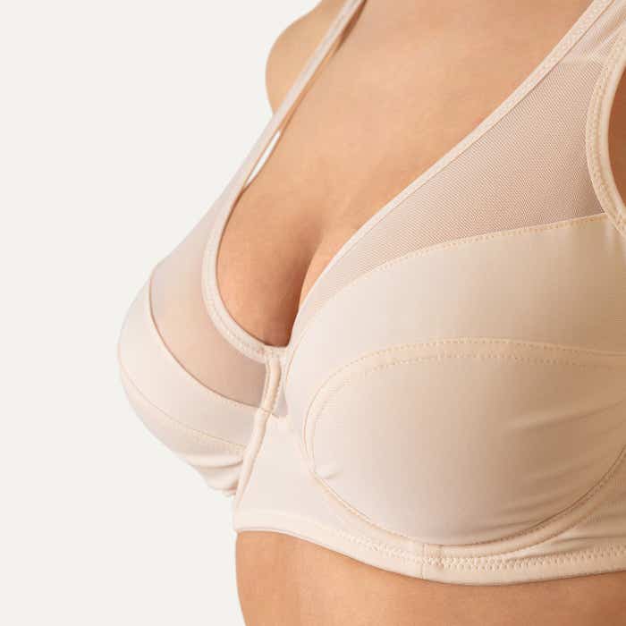 Sosten Mujer Micro Simplex Malla Beige