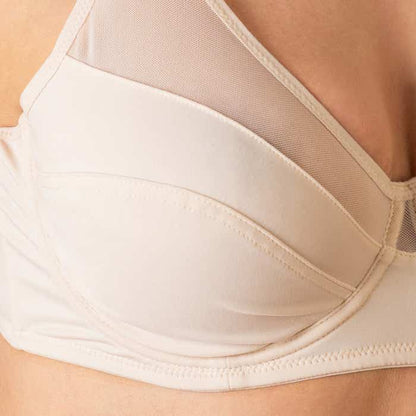Sosten Mujer Micro Simplex Malla Beige