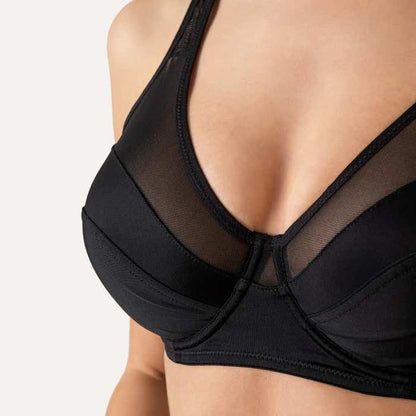 Sosten Mujer Micro Simplex Malla Negro