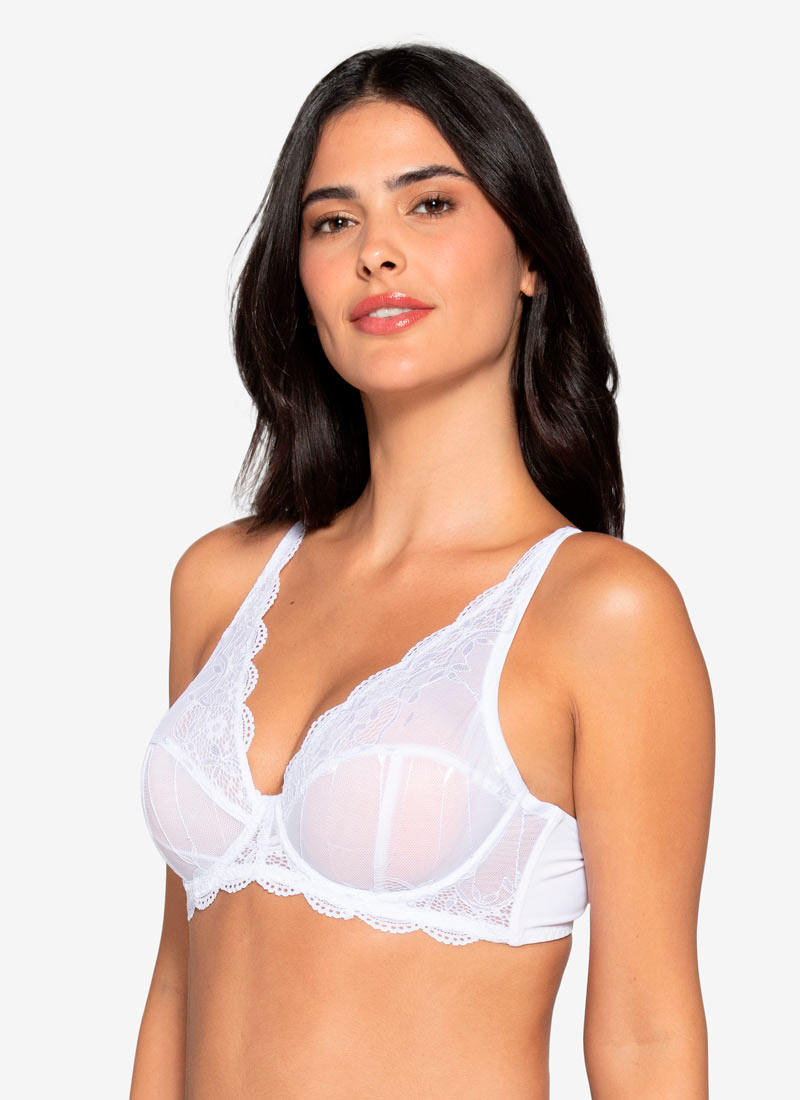 Sosten Mujer Encaje Blanco