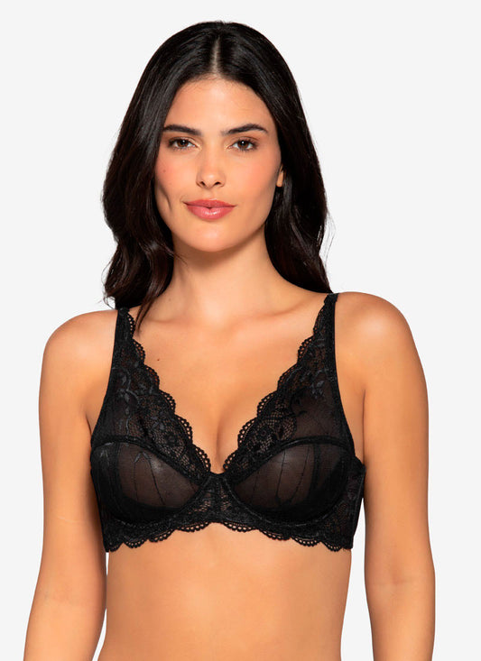 Sosten Mujer Encaje Negro