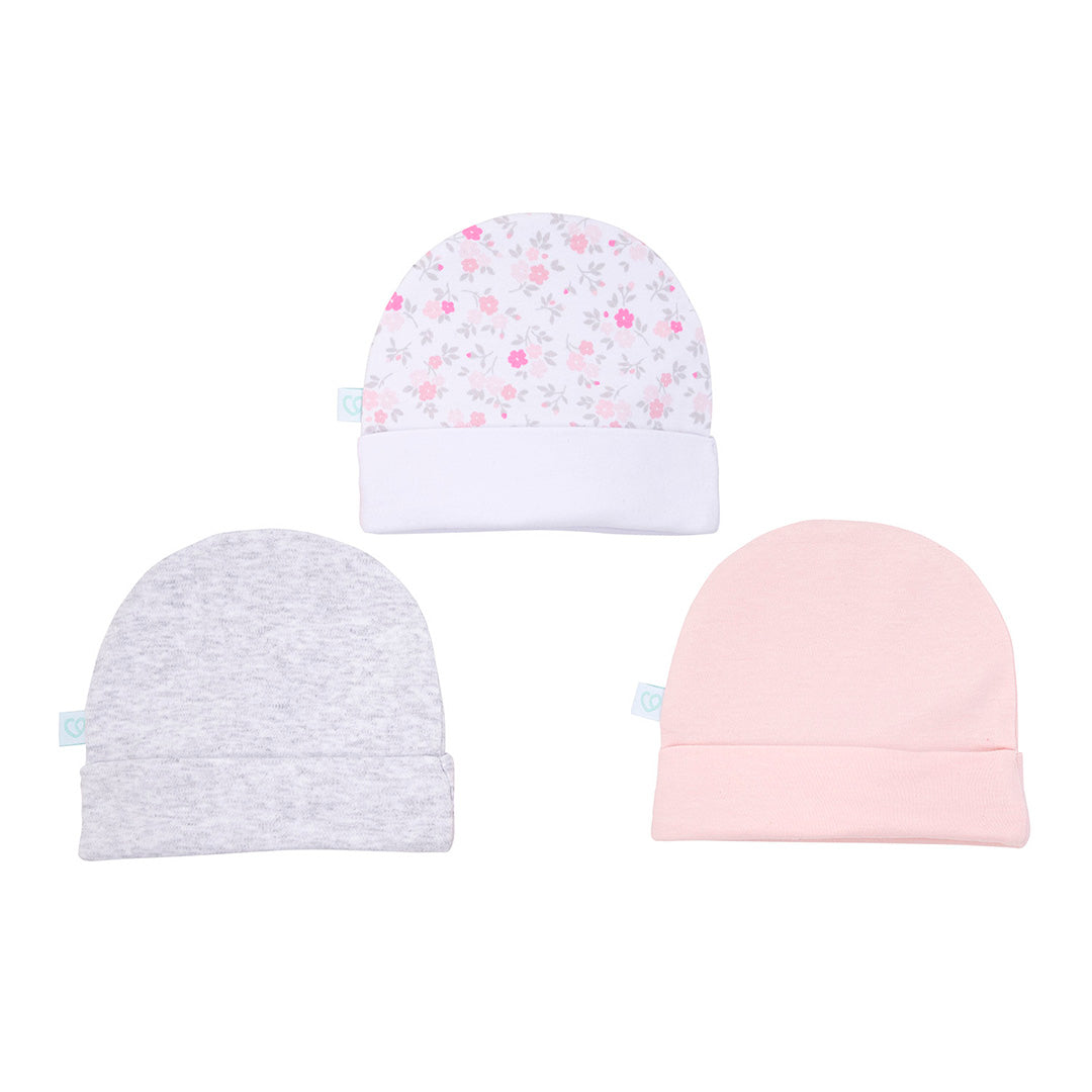 Tripack Gorros Beba Rosado