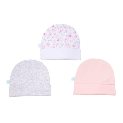 Tripack Gorros Beba Rosado