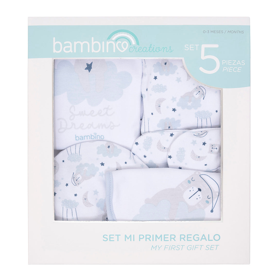 Set Mi Primer Regalo 100% Algodón – Blanco (0-3M)