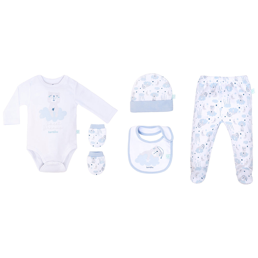 Set Mi Primer Regalo 100% Algodón – Blanco (0-3M)