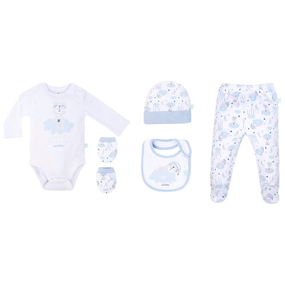 Set Mi Primer Regalo 100% Algodón – Blanco (0-3M)