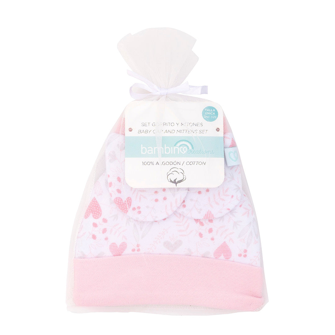 Set Gorrito + Mitones Celeste