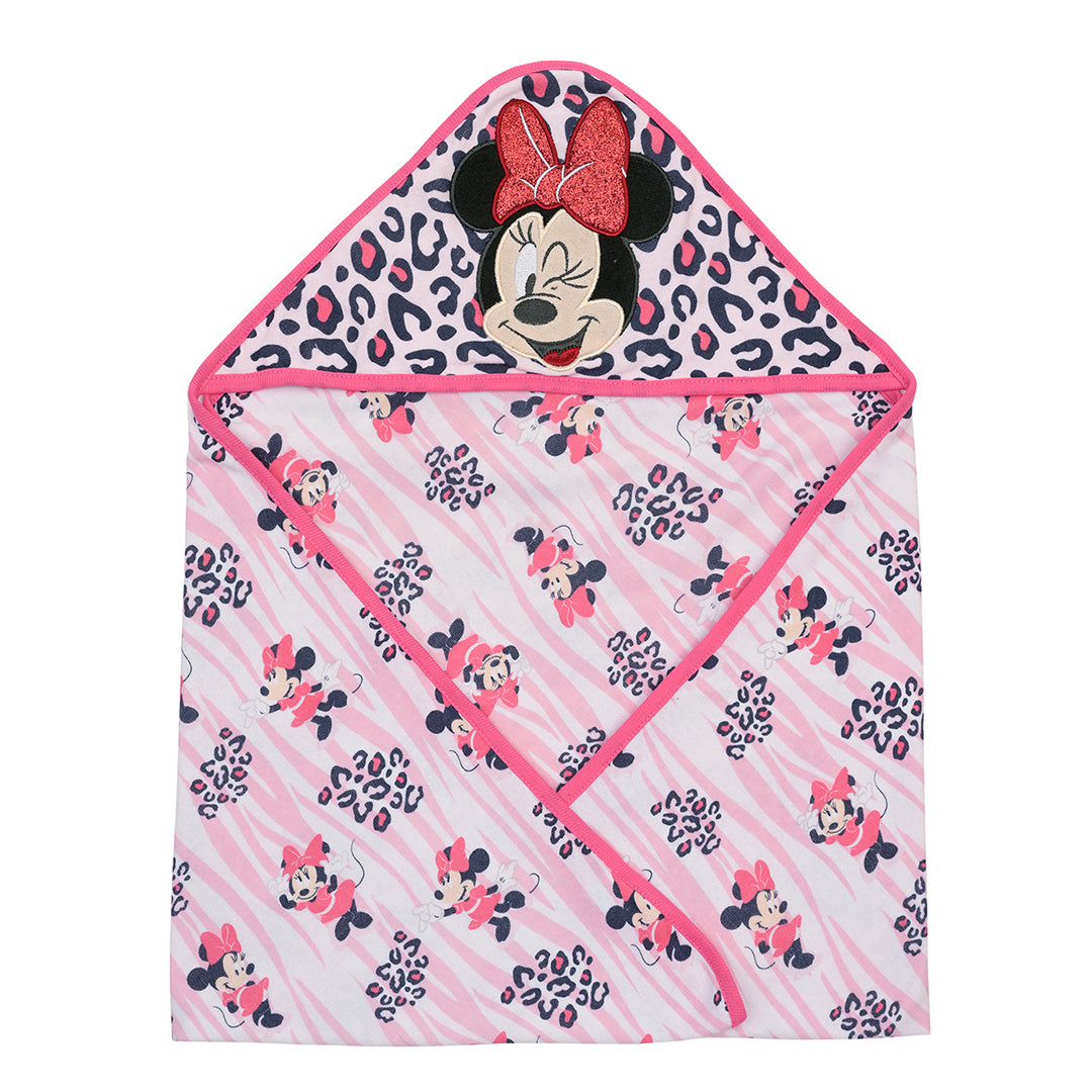 Minnie Toalla con Capucha de Algodón Disney – Rosado