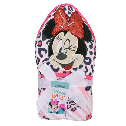Minnie Toalla con Capucha de Algodón Disney – Rosado