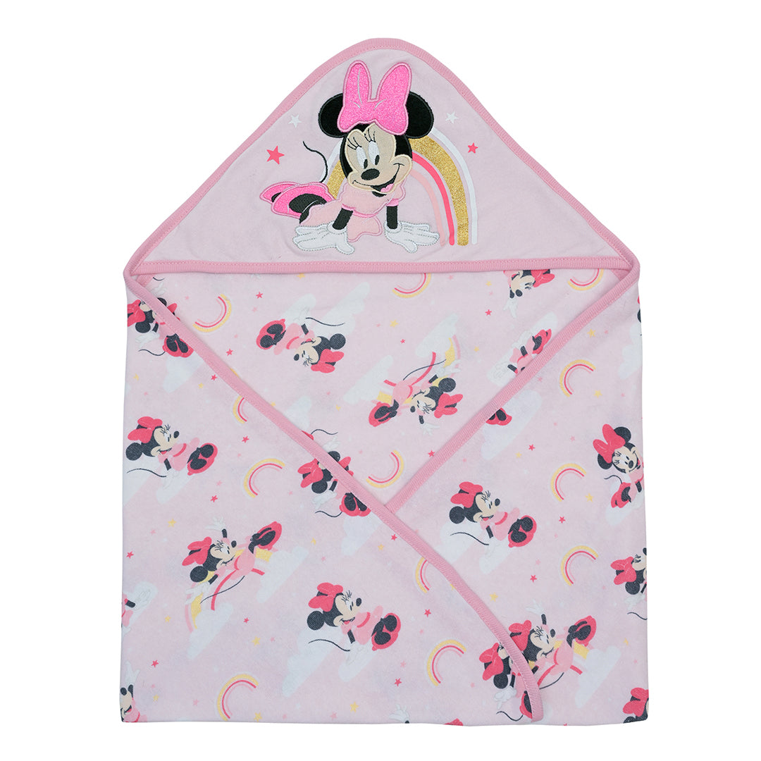 Minnie Toalla con Capucha de Algodón Disney – Rosado