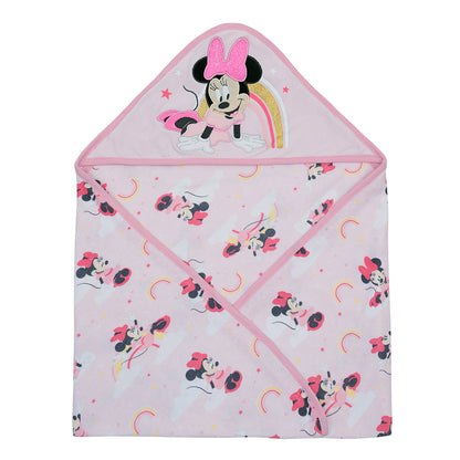 Minnie Toalla con Capucha de Algodón Disney – Rosado