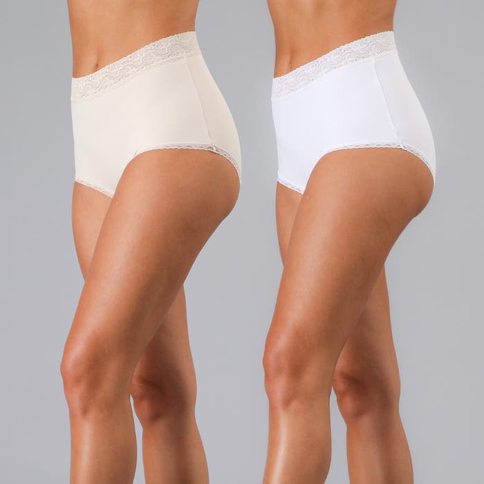 Tripack Calzon Mujer Tiro Alto Microfibra Encaje