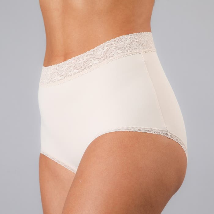 Tripack Calzon Mujer Tiro Alto Microfibra Encaje